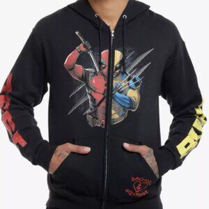 Marvel Deadpool & Wolverine Duo Split Best Bubs Hoodie